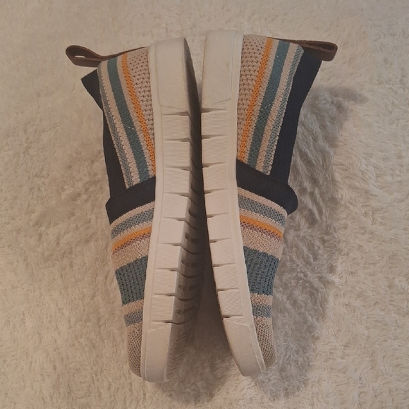 Ryka Blue and Yellow Sneakers Comfortable Slip-On Design - Picture 3 of 6